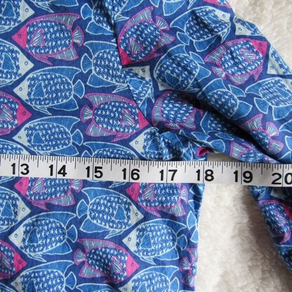 Vineyard Vines Girls M 10-12 Fish Print Tunic Royal Blue Cotton Style 7W0152 - Picture 16 of 16